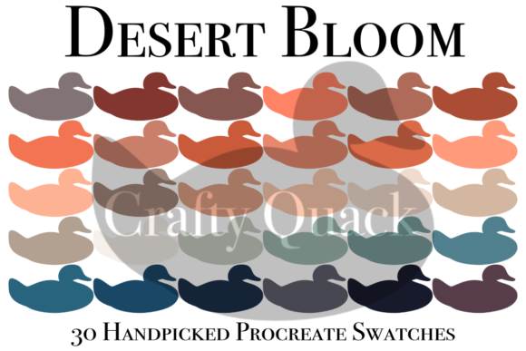 Desert Bloom Procreate Color Palette: A Curated Collection for Digital Artists