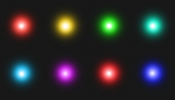 Enhancing Digital Art with Colorful Glowing Round Brush Light