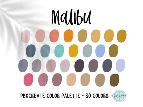 Malibu Procreate Color Palette Guide