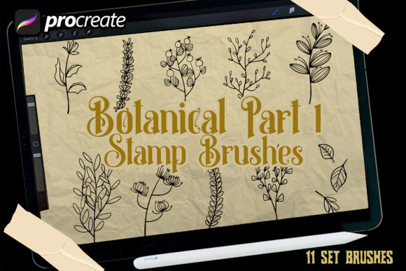 Mastering Digital Design with the Botanical Floral Brush Stamp Collection