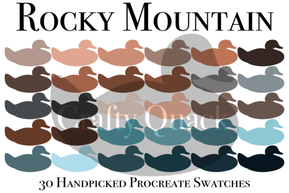 Mastering Landscape Art with Rocky Mountain Procreate Color Swatches
