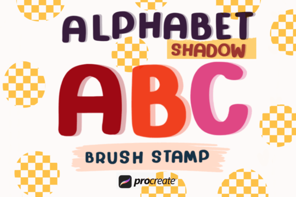Mastering Visual Depth with Alphabets Shadow Brush Stamp Procreate