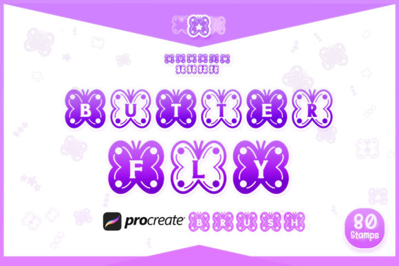 Procreate Brush Butterfly Alphabet a-z: Transforming Digital Lettering with Whimsical Stamps