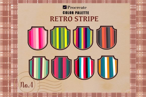 Reviving Vintage Vibes with Retro Color Palette Procreate No.4