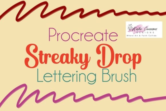 Streaky Drop Procreate Lettering Brush: The One-Stroke Shadow Solution
